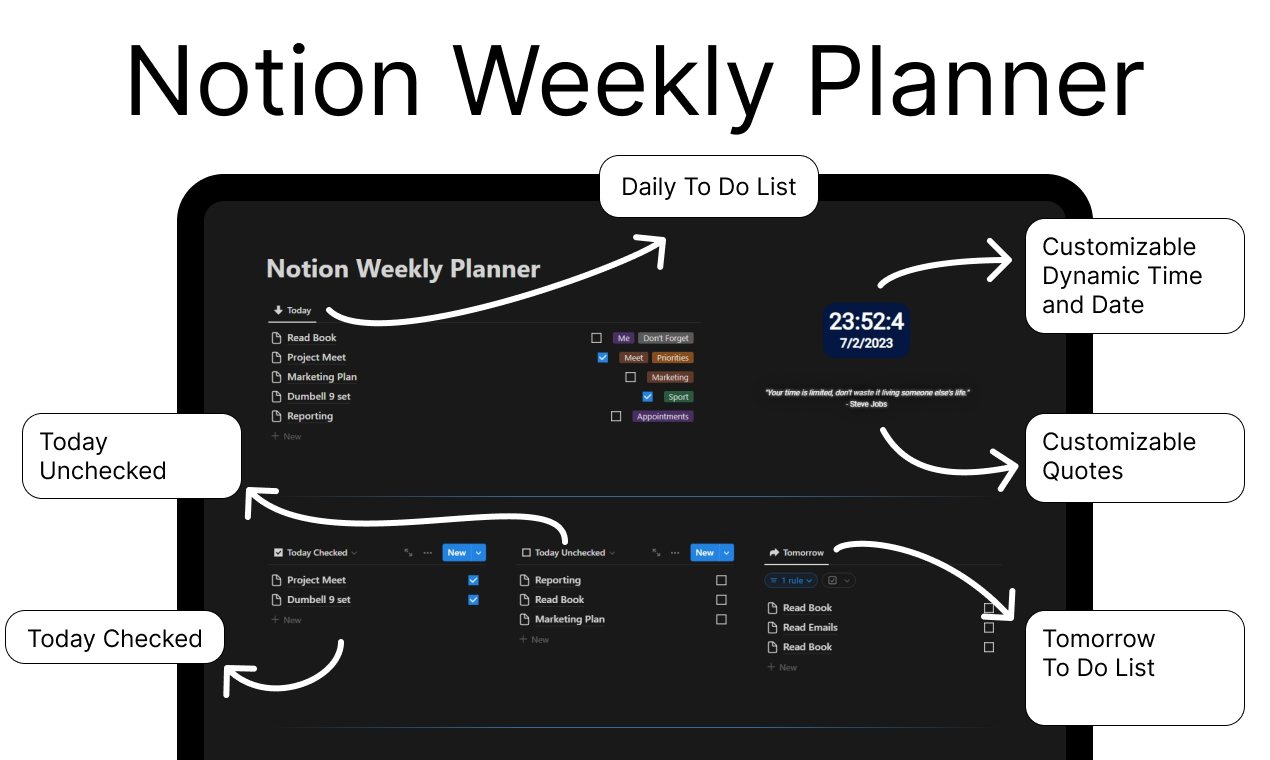 Notion Weekly Planner