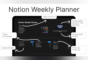 Notion Weekly Planner