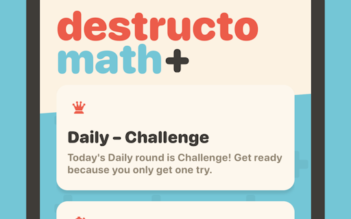 Destructomath+