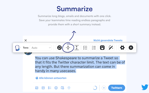 Shakespeare AI Writing Toolbar