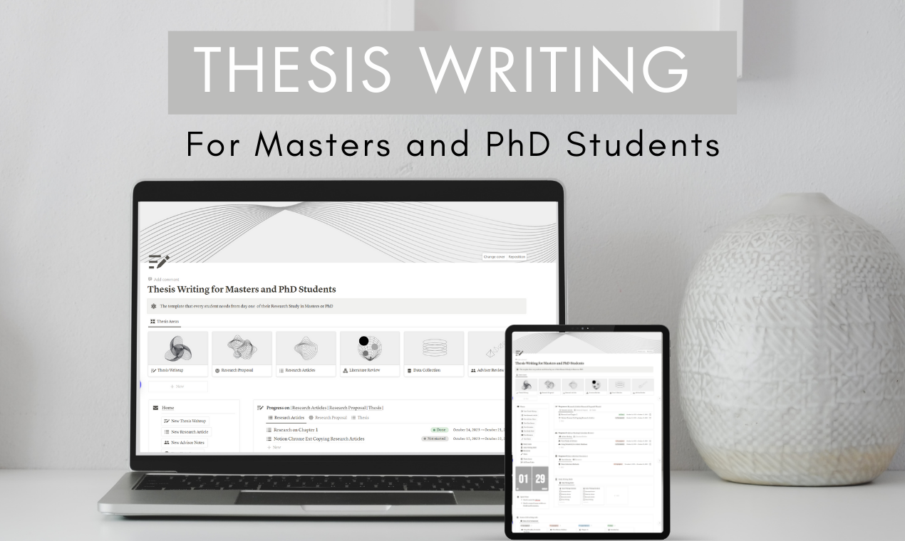 Thesis Writing for Masters and PhD 