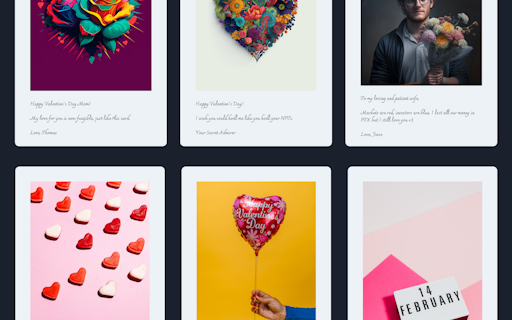 Valentine's Day NFT Cards by Hype.Day