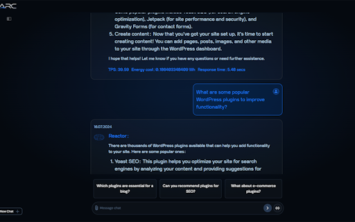 Reactor Chat AI