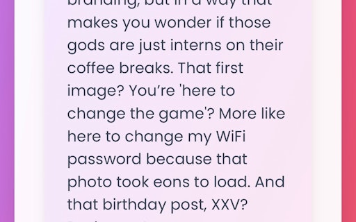 My Insta Personality
