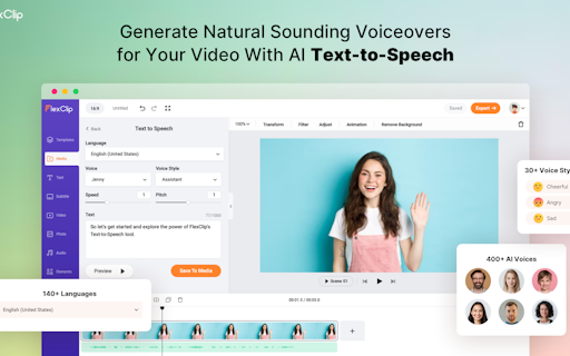 Text to Speech by FlexClip