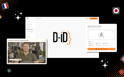 D-ID Video Translate