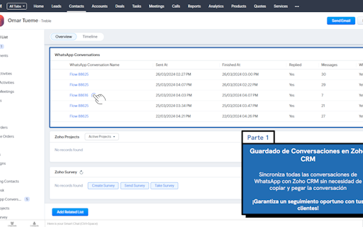 Treble.ai + Zoho CRM