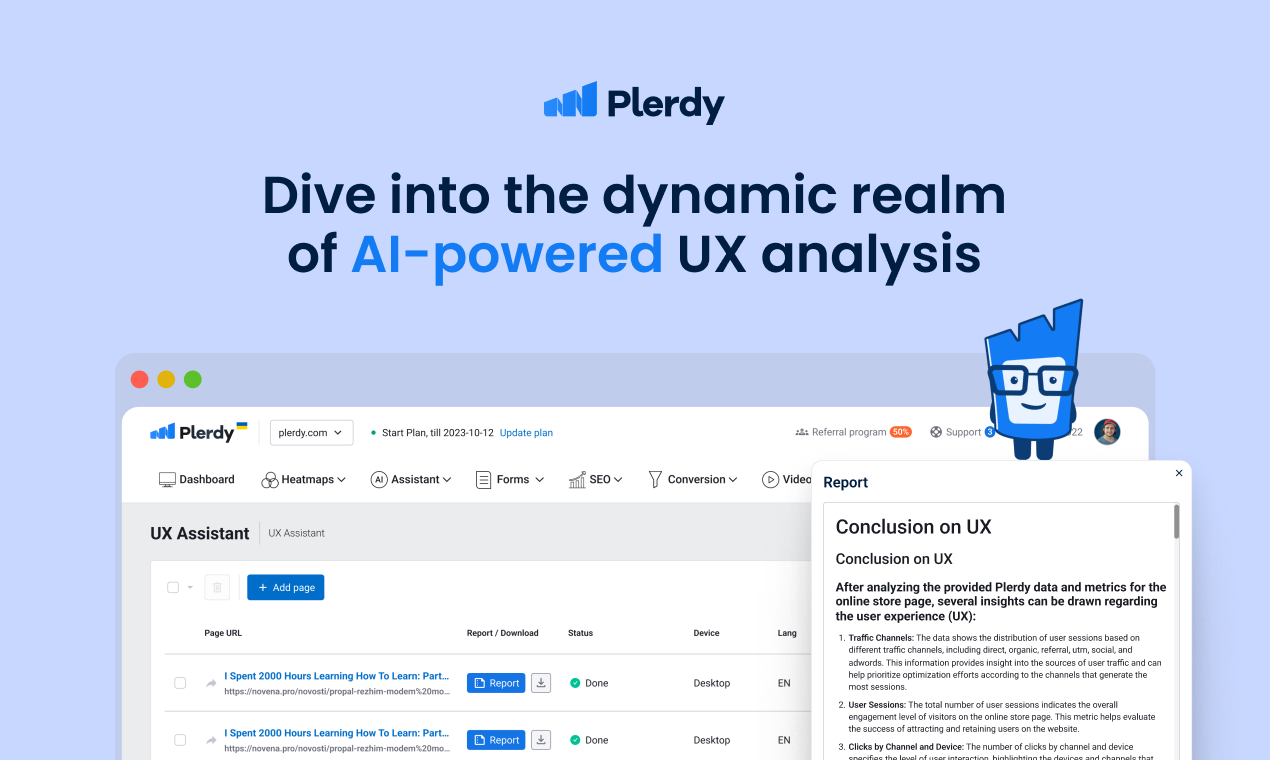 Plerdy AI UX Assistant
