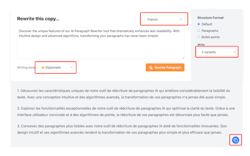 Free AI Paragraph Rewriter