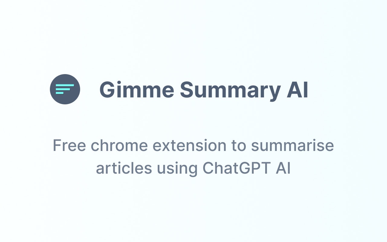 Gimme Summary AI
