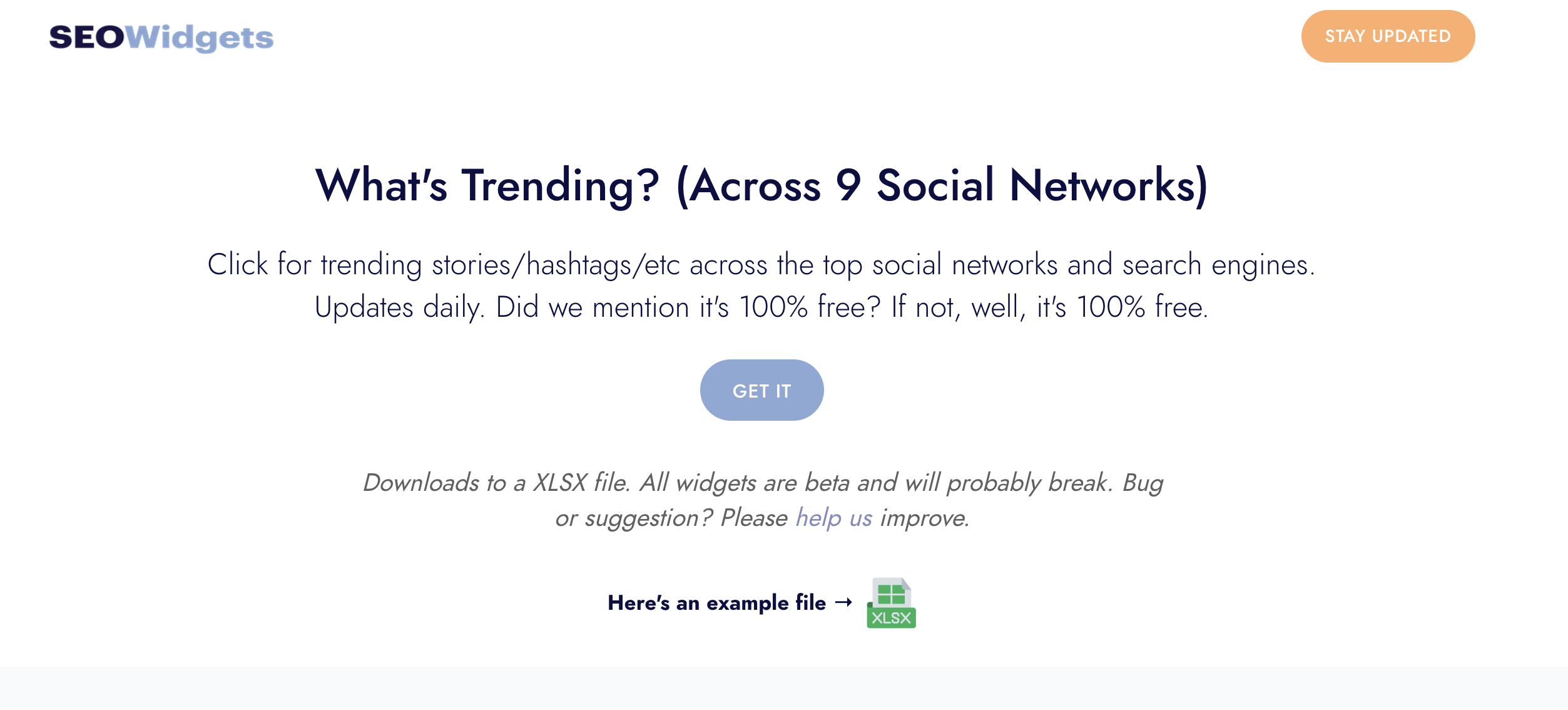 Social Trends Tracker