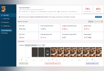 DebugBear Website Speed Test