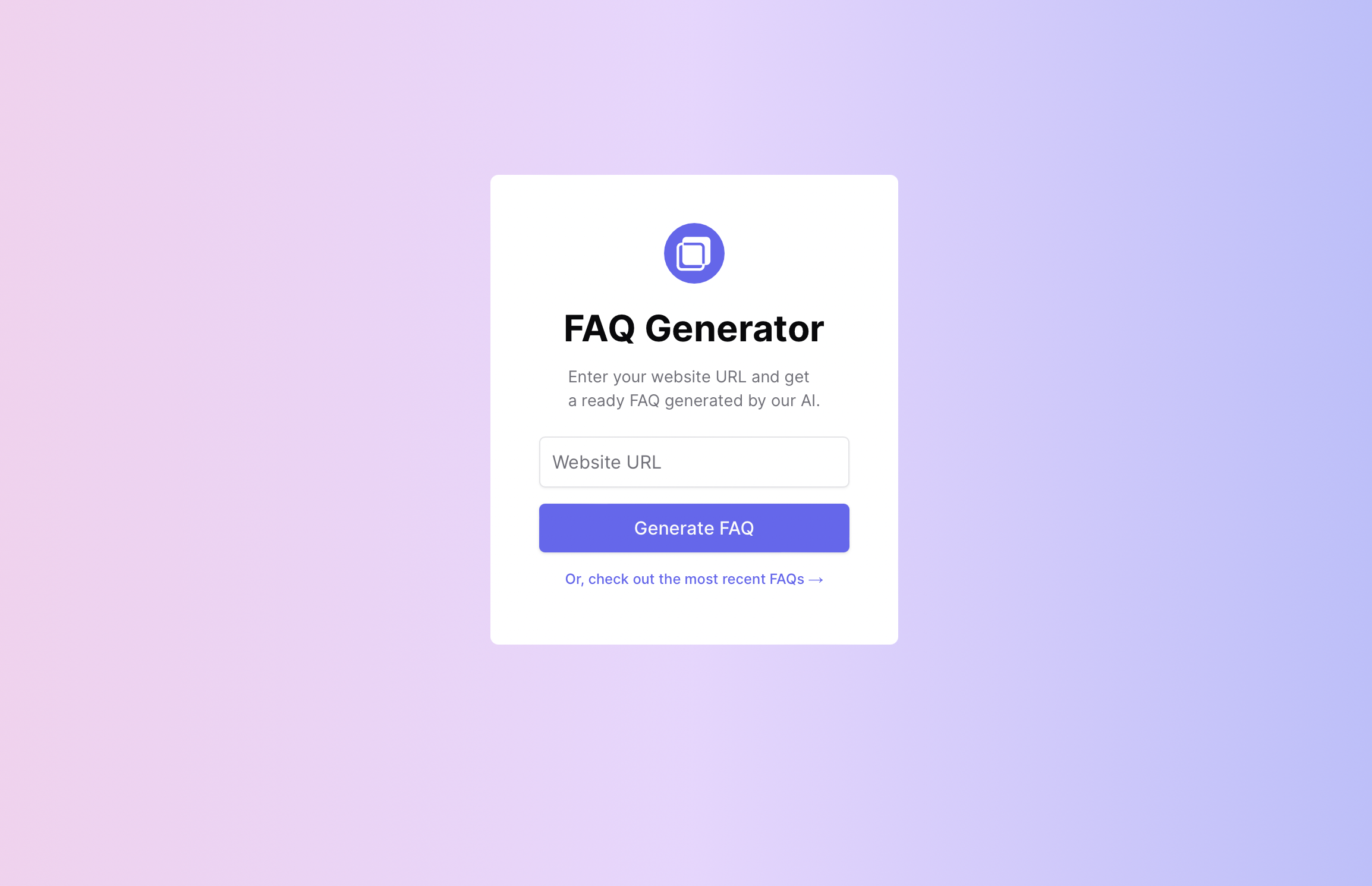 FAQ Generator