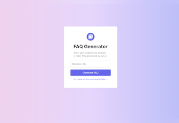 FAQ Generator