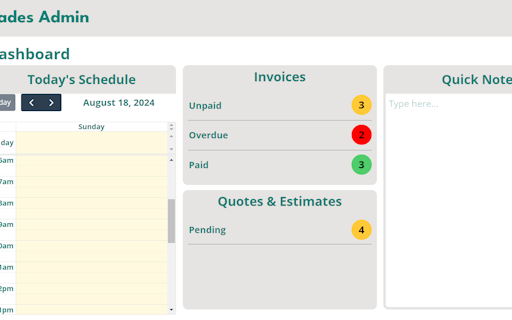 Trades Admin