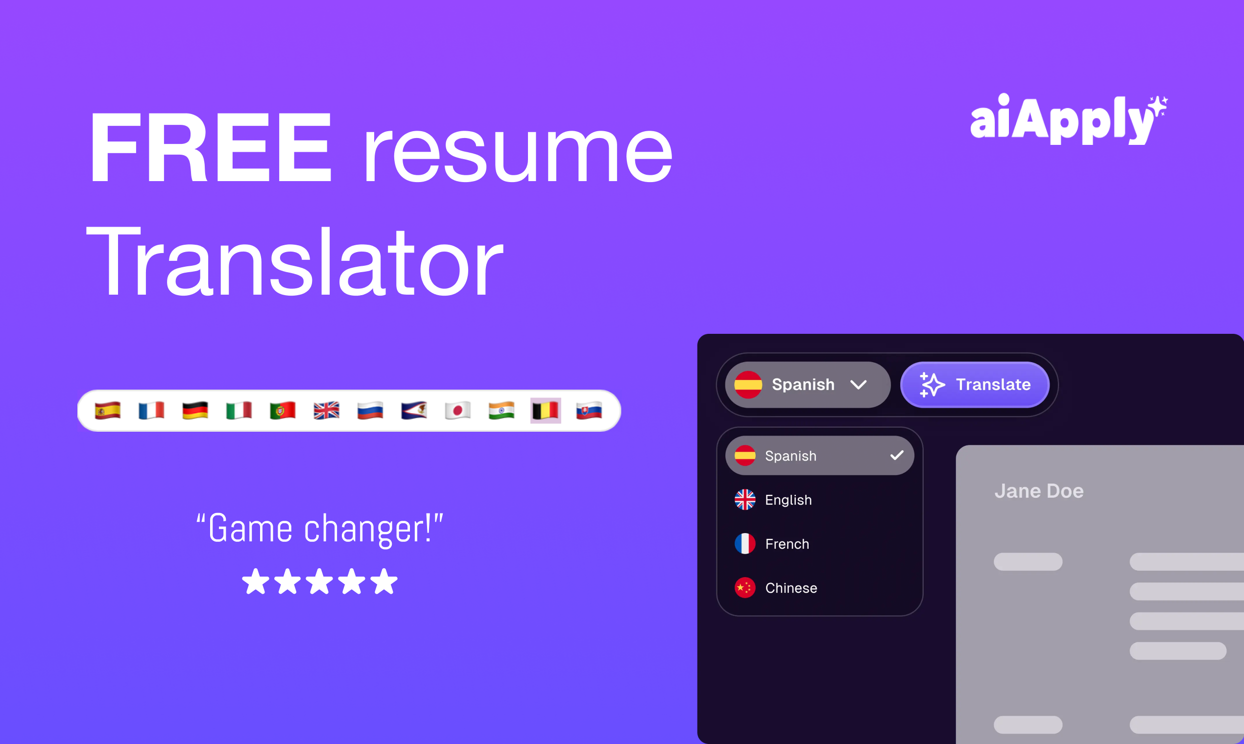 Translate Your Resume For Free!