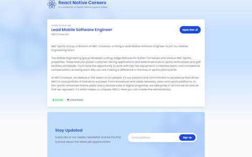 React Native Careers