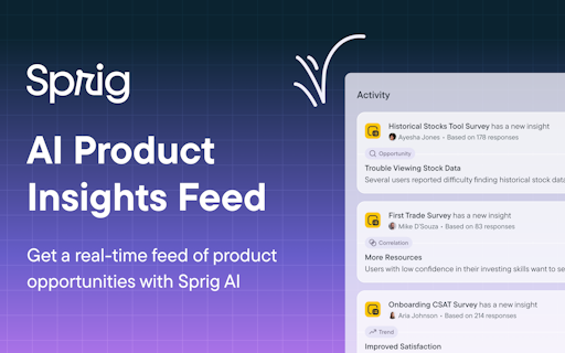 AI Product Insights Feed