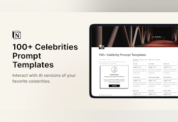100+ Celebrities Prompt Templates
