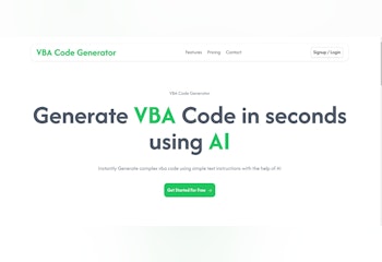VBA Code Generator