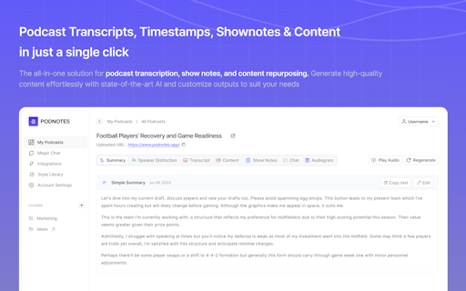 Podnotes
