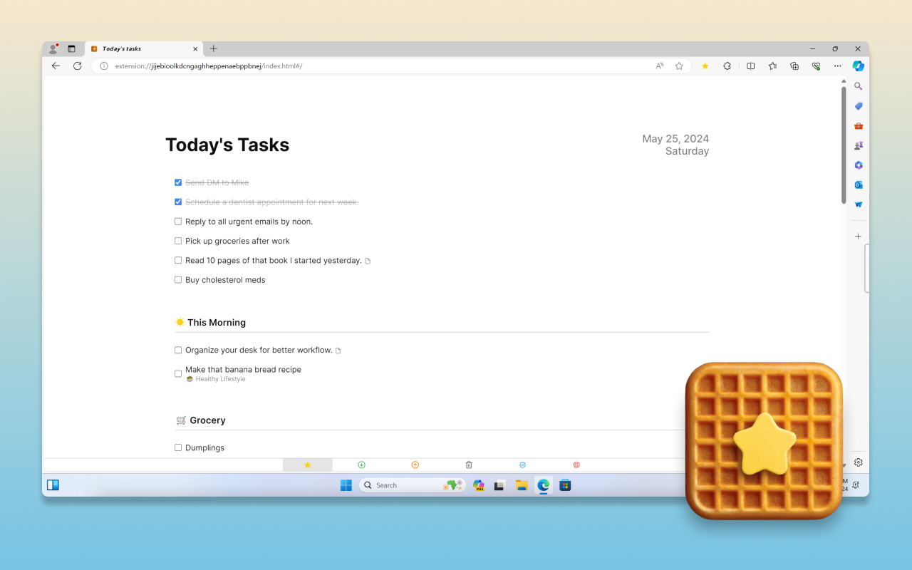 Today View for Things