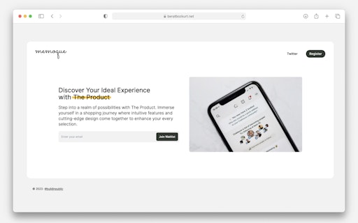 Waitlist Landing Page