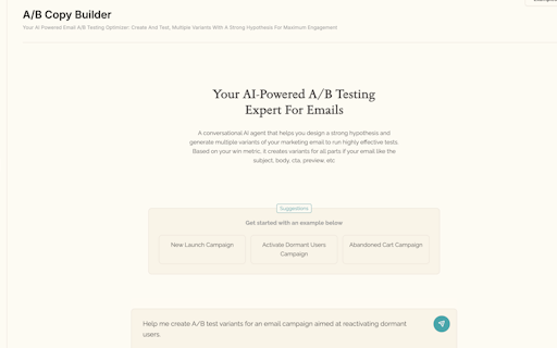 A/B Copy Builder