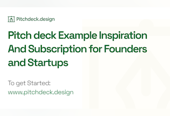Pitchdeck design