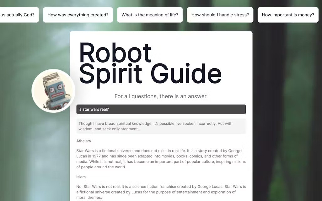 Robot Spirit Guide