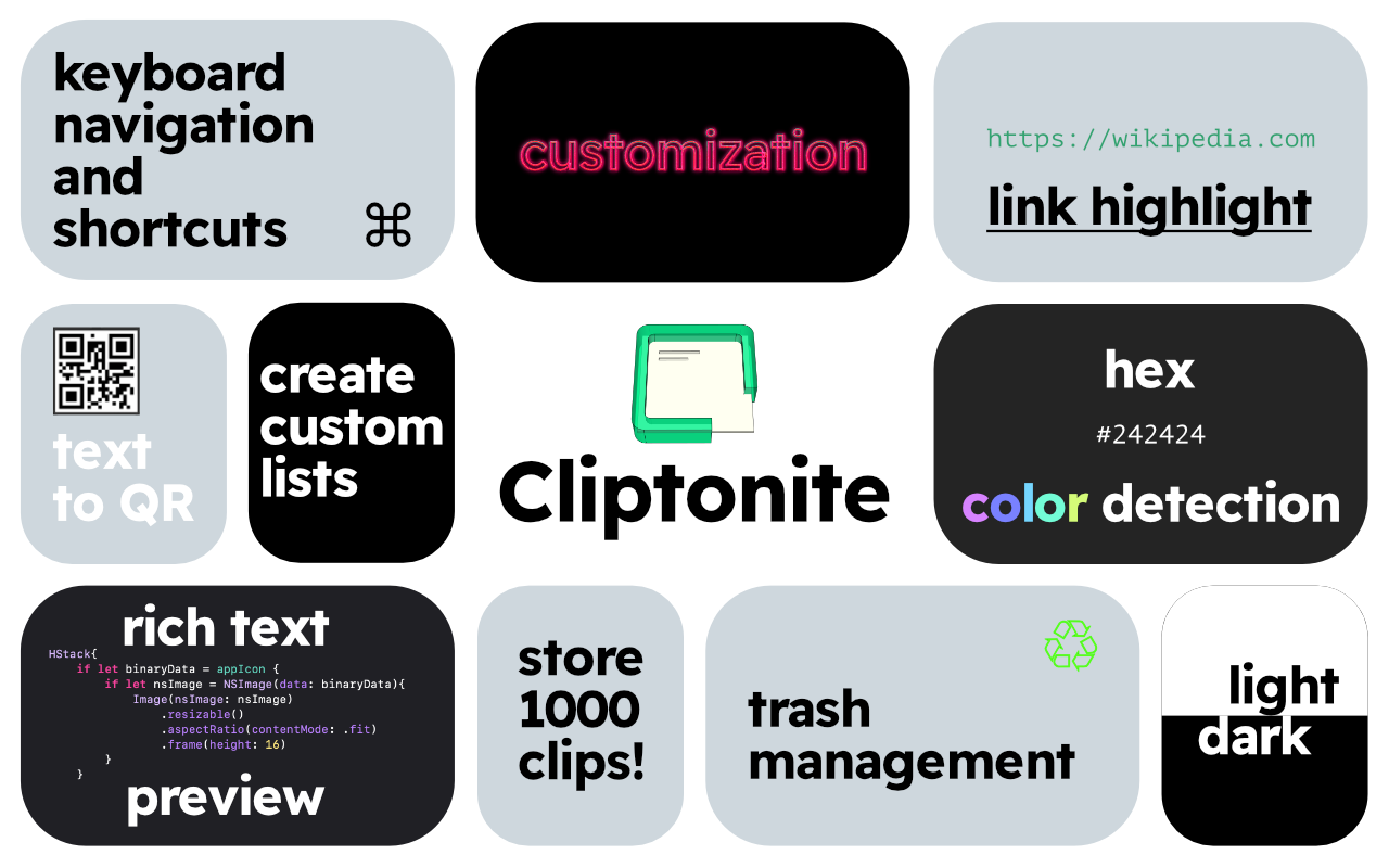 Cliptonite - Clipboard Manager