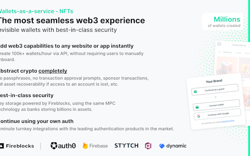NFT Wallets as a Service by Crossmint