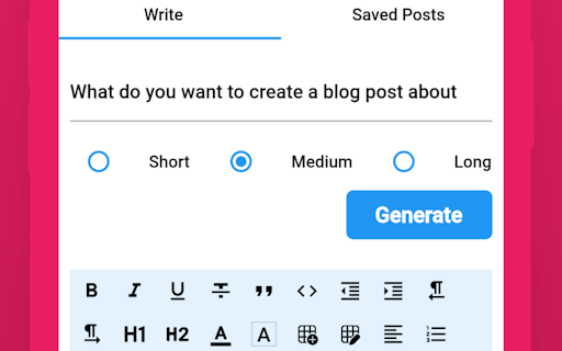 WriterAI: Content Writer