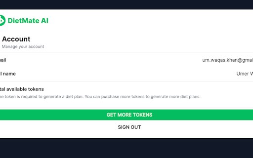 DietMate AI