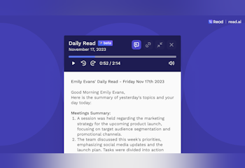 Daily Read - Podcast of Your Meetings