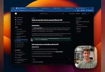 Video to Sound Effects by ElevenLabs