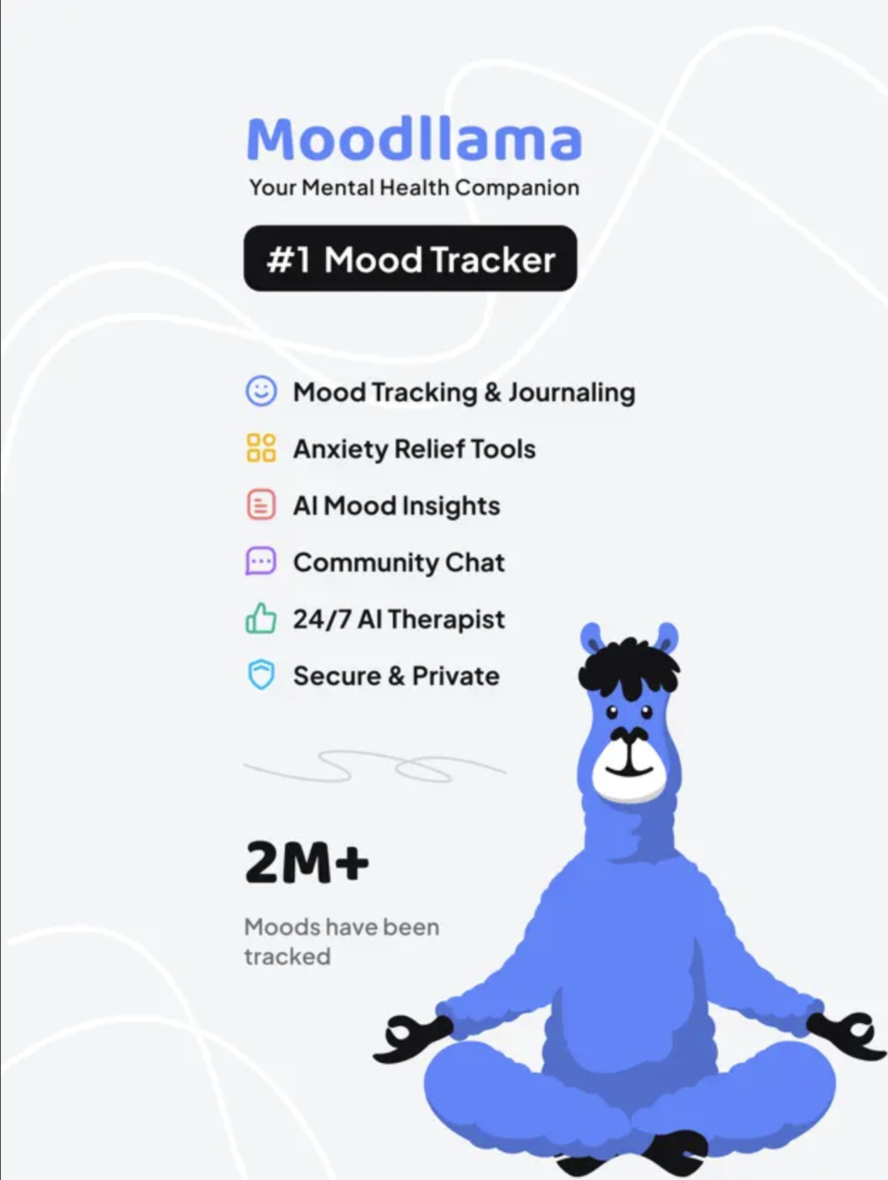 MoodLlama - Mood Tracker & Community