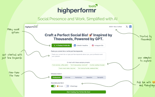 Highperformr AI Tools
