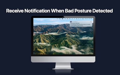AI Posture Monitoring App on Your Mac