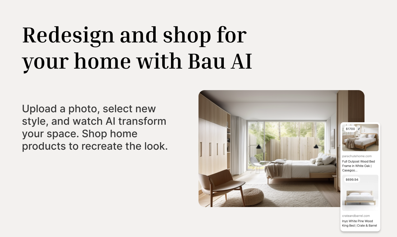 Bau: AI Interior Designer