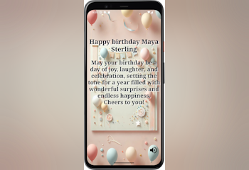 Personalize Musical Android Birthday App