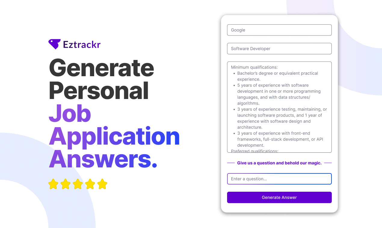 Job Application Answer Generator