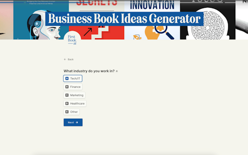 First Book ai - Book Ideas Generator