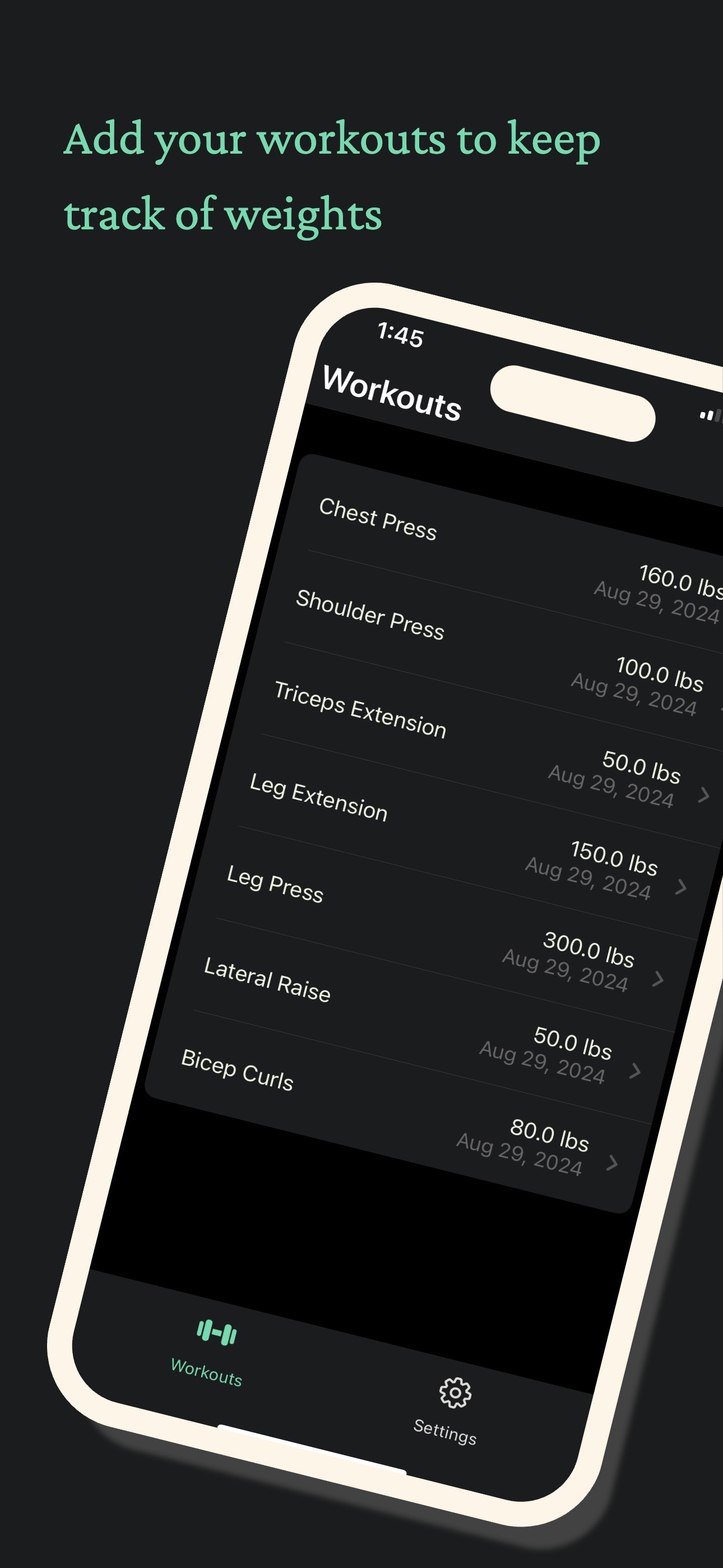 Weights - Gym Progress Tracker