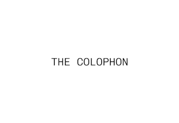 The Colophon