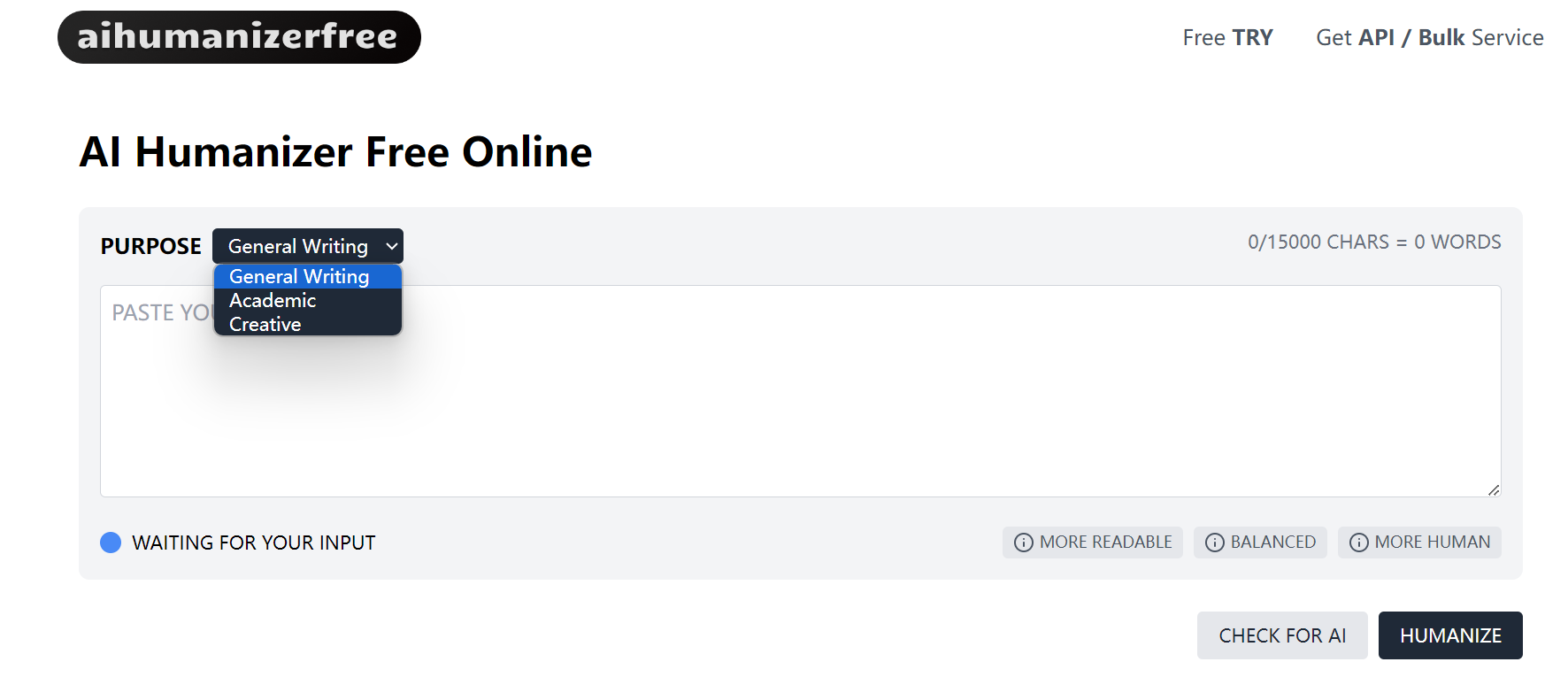 AI Humanizer Free Online