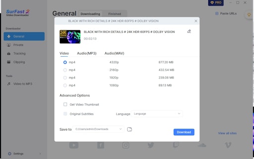 SurFast Video Downloader V2.0.0