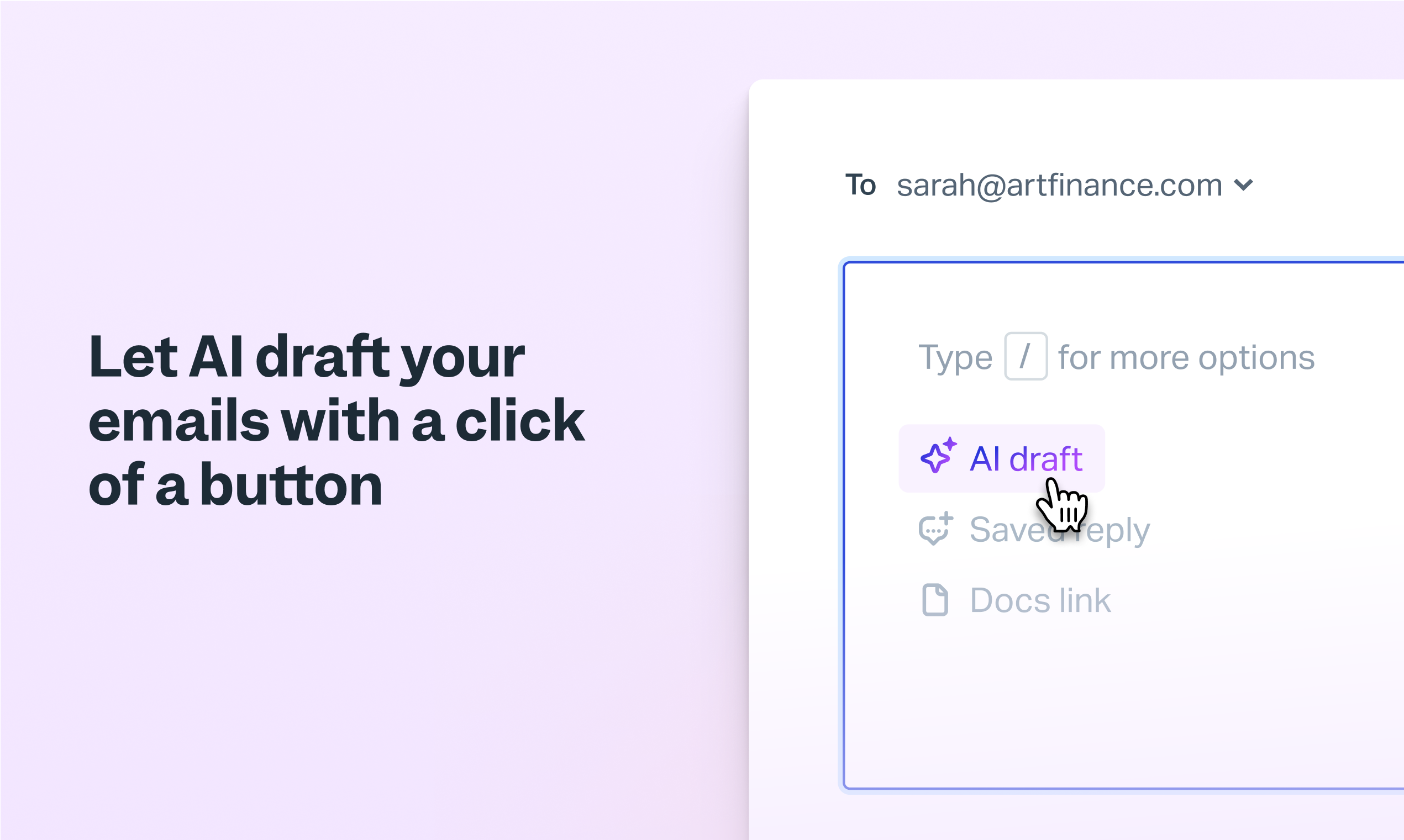 AI drafts by Help Scout 
