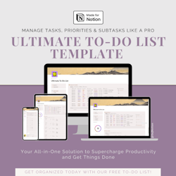 Ultimate To-Do List Template