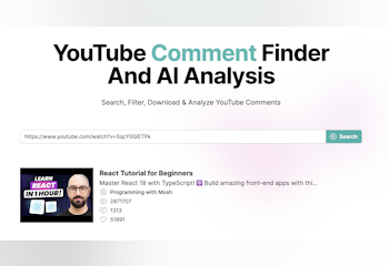 YouTube Comment Finder And AI Analysis